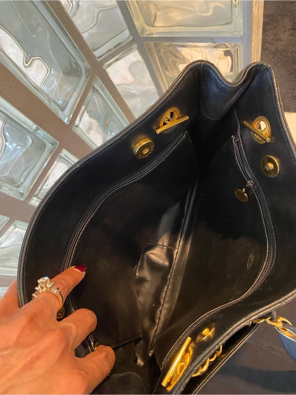 CHANEL Timeless CC Tote in Black Lambskin Leather with 24k gold-plated hardware